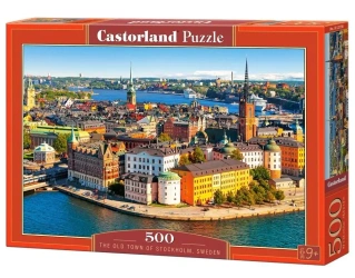 Puzzle 500 Sztokholm stare miasto, Szwecja CASTOR - Castorland