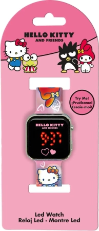 Zegarek LED z kalendarzem Hello Kitty HK50151 - Kids Euroswan