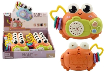 Krab aparat grzechotka pomarańczowy - Leantoys