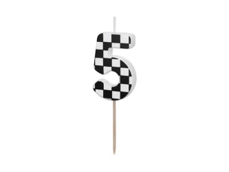 Świeczka urodzinowa 5 5,5cm - PartyDeco