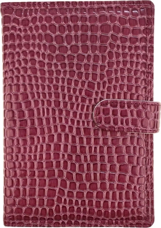 Kalendarz 2026 B5 dzienny z zapięciem krokodyl fioletowy - Panta Plast kalendarze