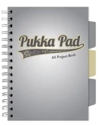 Project Book Grey A5/100K kratka szary (3szt) - PUKKA