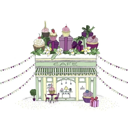 Karnet Swarovski kwadrat CL2404 Kawiarnia - Clear Creations