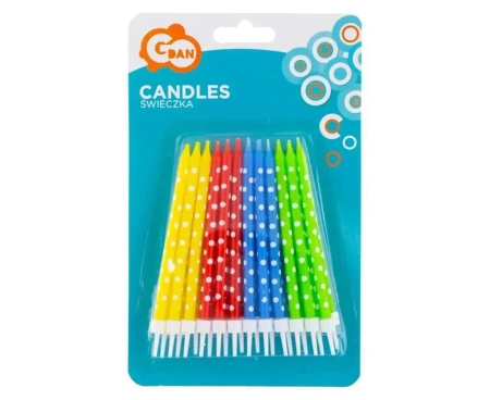 Świeczki Grochy MIX 24szt - Godan