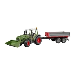 Traktor Fendt Vario 211 z ładowaczem i przyczepą - Bruder