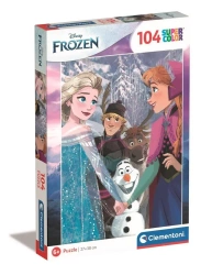 Puzzle 104 Super Kolor Disney Frozen - Clementoni