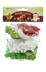 Naklejki z pianki z brokatem 48szt