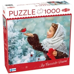 Puzzle 1000 Girl with Red Mittens - Tactic