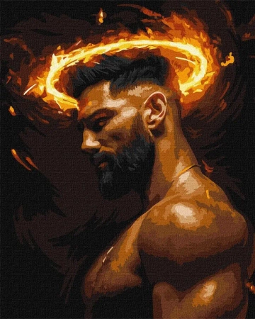 Malowanie po numerach - Profil męskości 40x50cm - Ideyka