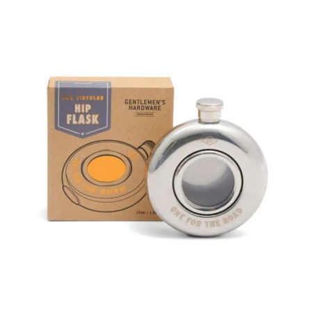 Piersiówka okrągła 135ml One For The Road - Gentlemen's Hardware