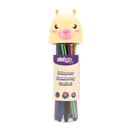 Flamastry Lama 12szt - Strigo