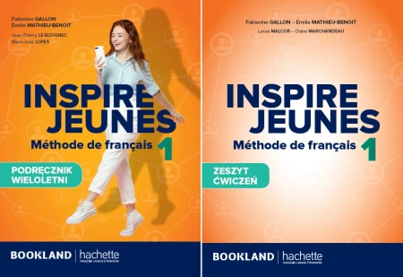 Inspire Jeunes 1 Podręcznik + zeszyt ćwiczeń + audio online PAK francuski - Fabienne GALLON, Emilie MATHIEU-BENOÎT, LE Jean-Thierry BOUGNEC, Marie-José LOPES
