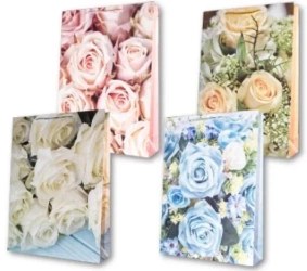 Torebka ozdobna laminowana PL-9 duża róże - Panorama