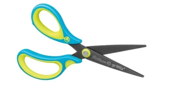 Nożyczki Griffix szpiczaste blue leworęczne - PELIKAN