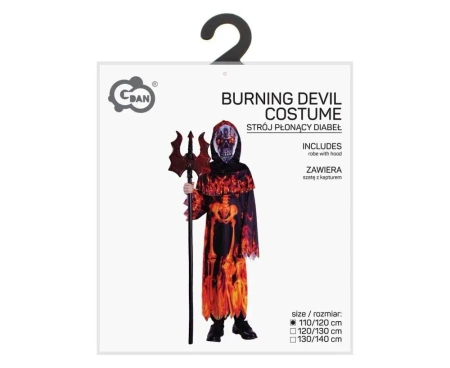 Strój dla dzieci Płonący Diabeł 110/120cm - Godan