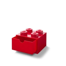 LEGO(R) pojemnik z szufladą czwórka czerwony - NHG