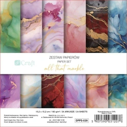 Zestaw papierów 15,2x15,2 24 kartki - Dalprint dpCraft
