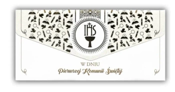 Kartka-koperta Komunia - Trend