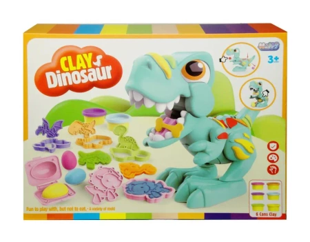 Masa plastyczna z figurką dinozaura - SWEDE