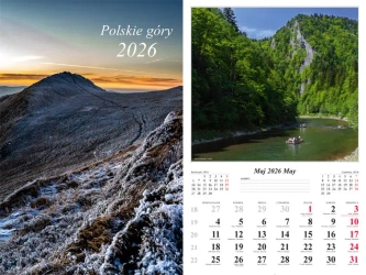 Kalendarz 2026 ścienny Polskie góry - praca zbiorowa