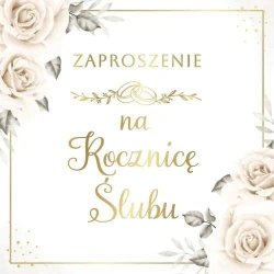 Zaproszenie Rocznica Ślubu (10szt) - Armin Style