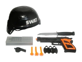 Zestaw policyjny pistolet + kask - SWEDE