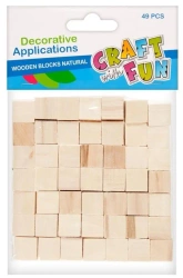 Ozdoba dekoracyjna drewniane kostki - Craft with Fun
