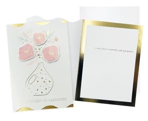 Karnet B6 Najlepsze życzenia kwiaty - Kukartka