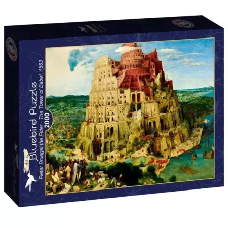 Puzzle 2000 Wieża Babel, Piotr Brueghel, 1563 - Bluebird Puzzle