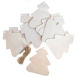 Drewniane zawieszki Boże Narodzenie 10szt - Dalprint dpCraft