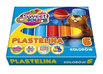 Plastelina 6 kolorów - Sweet colours