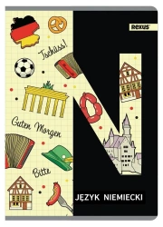 Zeszyt tematyczny A5/60K kratka J.niemiecki (5szt) - Beniamin