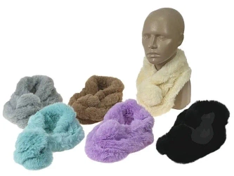 Szalik kołnierz pluszowy z zapięciem MIX - ADAR