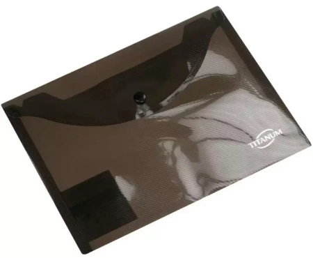 Teczka kopertowa A5 transparentna dymna - Titanum