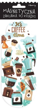 Zakładka magnetyczna owal Kawa - Henry