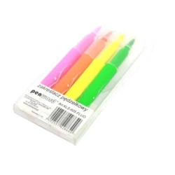 Zakreślacz pędzelkowy fluo 4 kolory - Penword