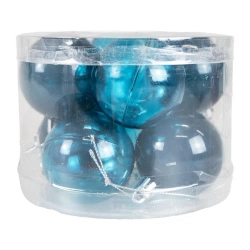 Bombki transparentne niebieskie 8szt - Arpex