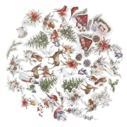 Kształty papierowe Lovable Chrismas 49szt - Dalprint dpCraft