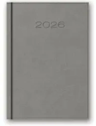 Kalendarz 2026 B6 dzienny Vivella Szary - Lucrum