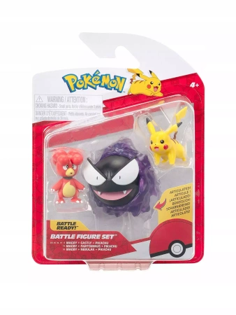 JAS POKEMON FIG 3PK MAGBY PIKACHU GASTLY