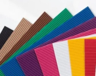 Tektura falista kolorowa 25x35cm 10 arkuszy - Galeria Hobby