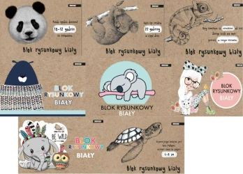 Blok rysunkowy A4/20K biały Kraft - Beniamin