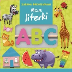 Zabawa drewienkami. Moje literki - praca zbiorowa