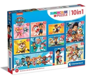 Puzzle 10w1 Super Kolor Psi Patrol - Clementoni
