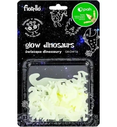 Ozdoby fluorescencyjne Dinozaury mix 24szt - Fiorello