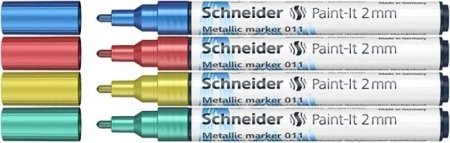 Marker akrylowy 2mm 4szt - Schneider