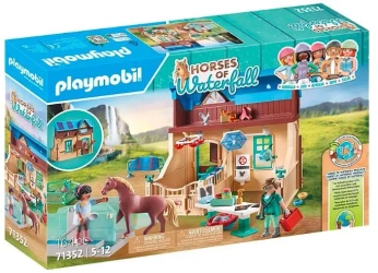 Zestaw z figurkami Horses 71352 Hipoterapia i lecznica zwierząt - Playmobil