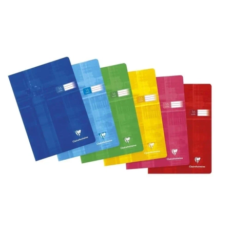 Zeszyt A5/16K linia podwójna kolorowa (20szt) - Clairefontaine