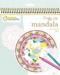 Kolorowanka Graffy Pop Mandala Magia - Avenue Mandarine