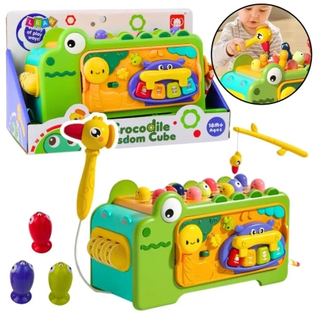 Krokodyl Kostka edukacyjna dźwięki - Leantoys